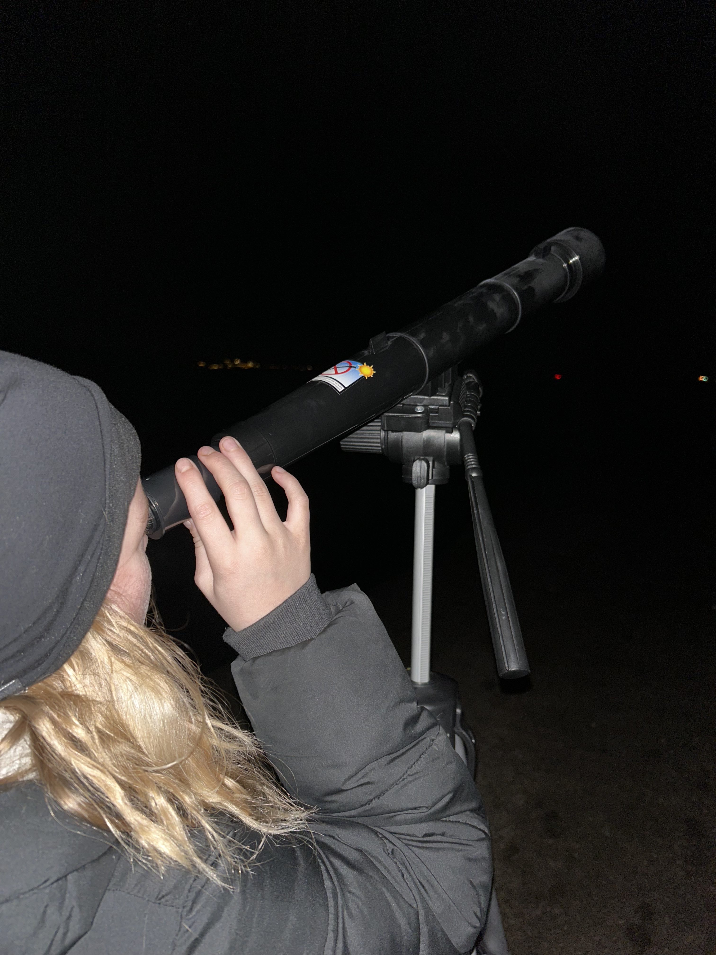 Ud i natten og se på stjerner